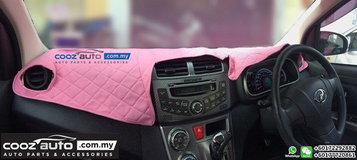 PERODUA AXIA DAD Garson Non Slip Pink Dashboard Cover Mat